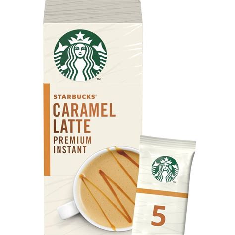 Via is a great option for people on the go. STARBUCKS Caramel Latte Instant Coffee 5 Sachets, 107.5g ...
