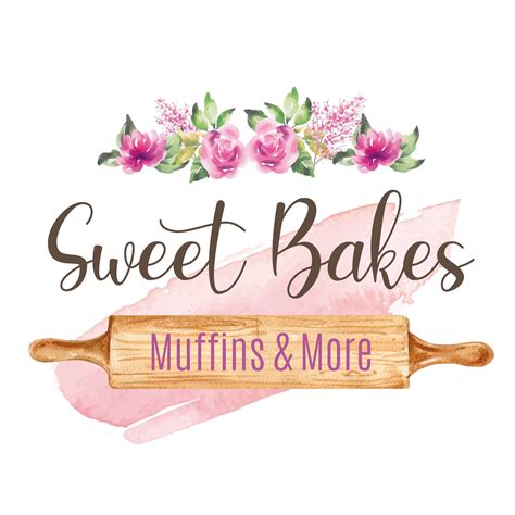 Custom Bakery Logo Design Pastry Logo Cake Logo Flower Etsy Pastry