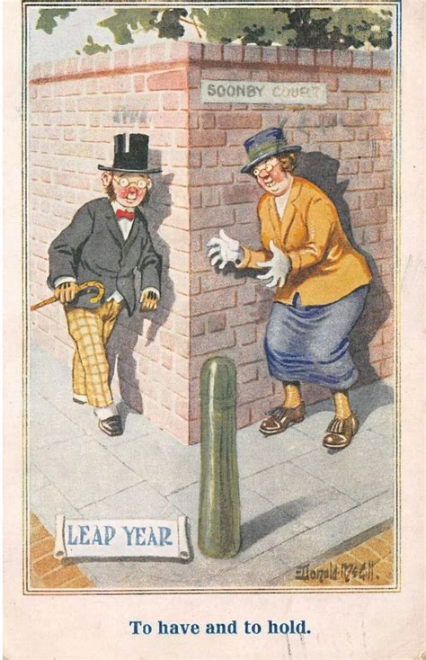 To Have And To Hold Leap Year Saucy British Humour Early Etsy