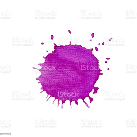 Hand Painted Violet Art Splash Purple Abstract Watercolor Brush Stroke