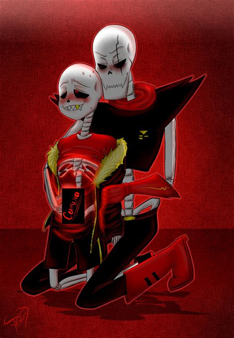 Underfell Fontcest Sans X Papyrus By Shina1319 On Deviantart