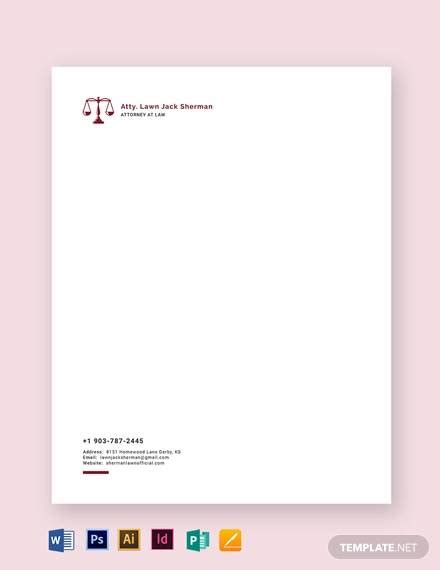 They are generally used by the lawyers as a way of introduction of themselves and also as a sign that any letter that has been received deals with the. Letterhead Example - 20+ Samples in Word, PDF