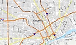 Map of Detroit, Michigan - GIS Geography