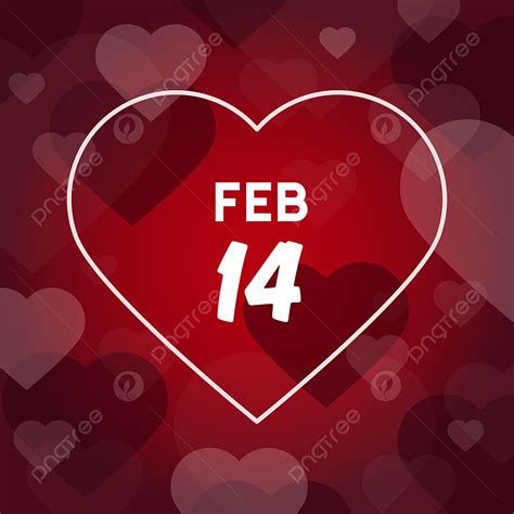 February 14 Valentine S Day Vector Design February 14 Valentines Png