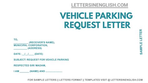 Vehicle Parking Request Letter Sample Request Letter For Vehicle