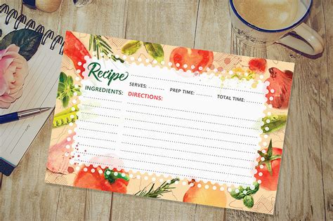 Printable Recipe Card