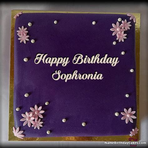 Happy Birthday Sophronia Cakes Cards Wishes