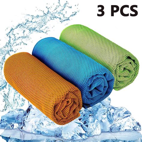 3 Pcs Cooling Towel Ice Towel Workout Towel Microfiber Towel Soft