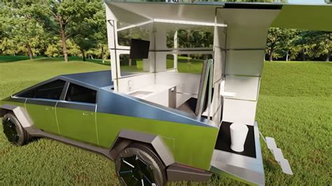 Proposed Tesla Cybertruck Pop Up Camper Receives 60