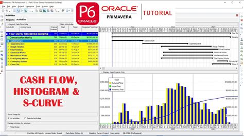 primavera 6 how to generate cash flow histogram and s curve from boq to primavera 6 part 9 youtube