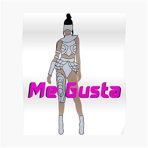 Me Gusta Poster For Sale By Fireflynotes Redbubble