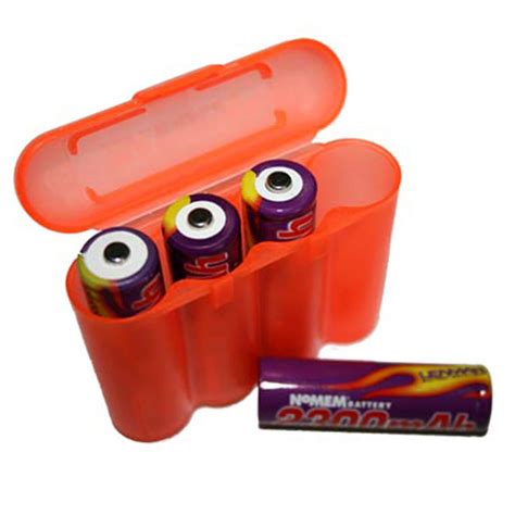 Aa And Aaa Sliding Compartment Battery Case Fits 8x Aa And Aaa Batteries