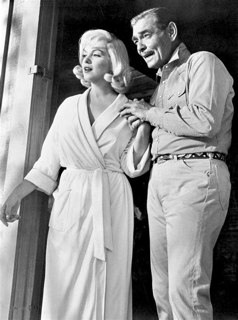 Marilyn Monroe And Clark Gable On The Set Of The Misfits 1960