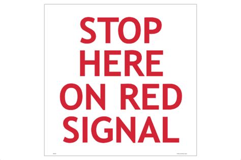 Roadworks Stop Here On Red Signal Sign Rd484 National Safety Signs