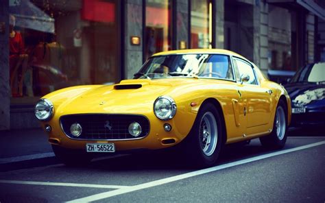 Please download one of our supported browsers. Yellow Ferrari Old Cars Wallpapers - HD Wallpapers