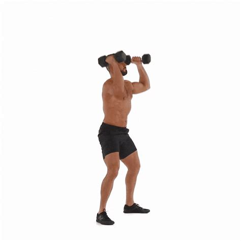 how to do the dumbbell squat and press men s health