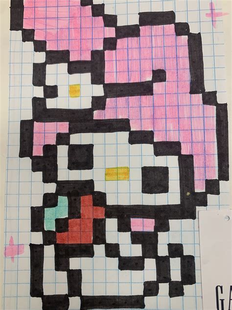 My Melody Pixel Art By F4iryskullz On Deviantart