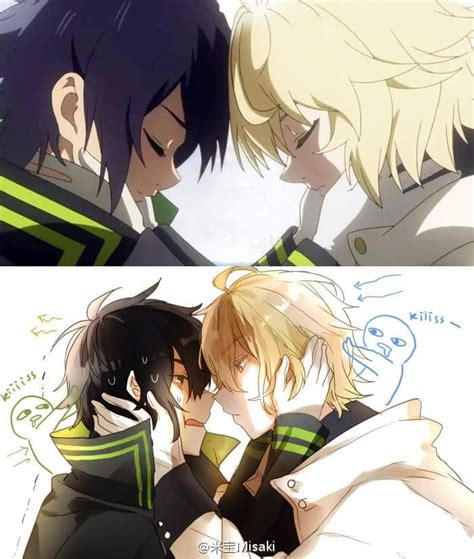 Owari No Seraph Xd I Dont Ship Them I Just Think This Is Funny Anime