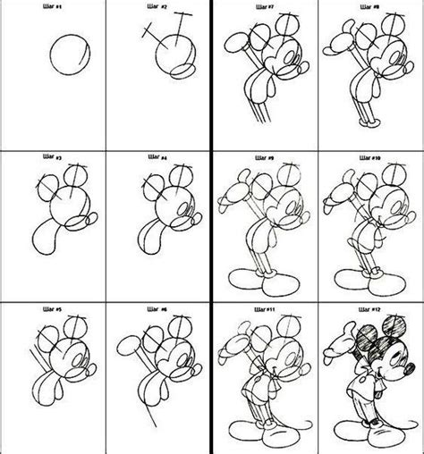Pasos Para Dibujar A Minnie Y Mickey Imagui