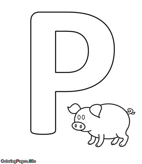 Coloring Pages With Letter P Coloring Pages