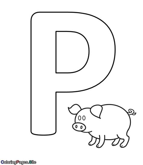 Printable Letter P Coloring Pages