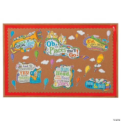 dr seuss™ oh the places you ll go bulletin board set 27 pc oriental trading