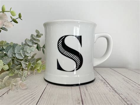 Initial S Coffee Mug Etsy