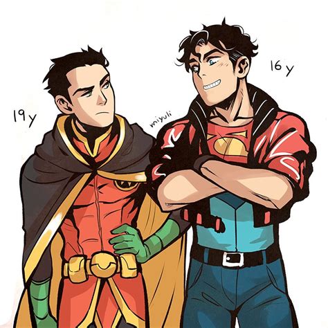 Robin Damian Wayne Superboy And Jonathan Kent Dc Comics And 1 More