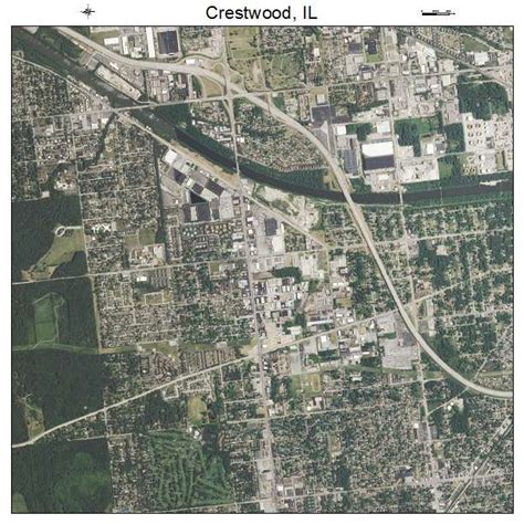 Aerial Photography Map Of Crestwood Il Illinois