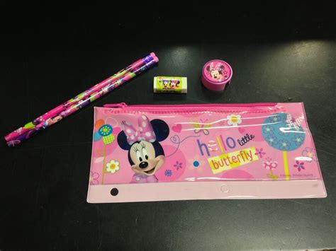 Desktop pencil sharpening for your convenience. Disney Minnie Mouse Pencil Pouch with Pencils, Pink ...