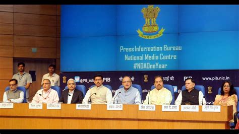 shri arun jaitley press conference on the achievements of nda government youtube
