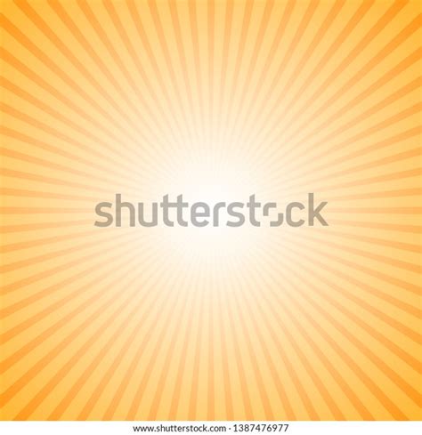 Dynamic Gradient Abstract Sunray Background Orange Stock Vector