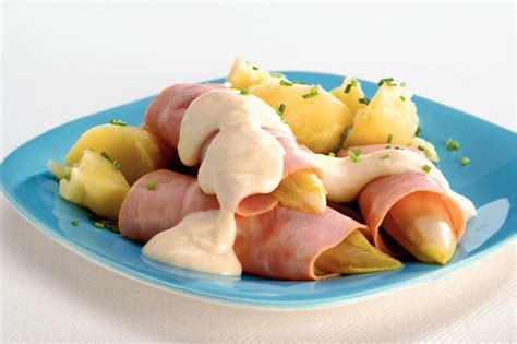 Witlof Met Ham En Kaassaus En Aardappelen Recept Allerhande Albert
