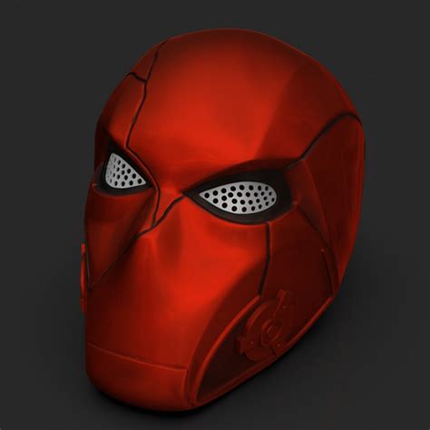 3d Print Of Assassin Red Hood Mask By 3dpropsdesigns