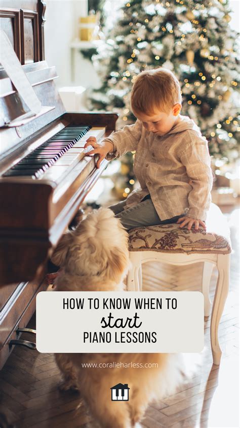 How To Know When To Start Piano Lessons Piano Lessons Lesson How To