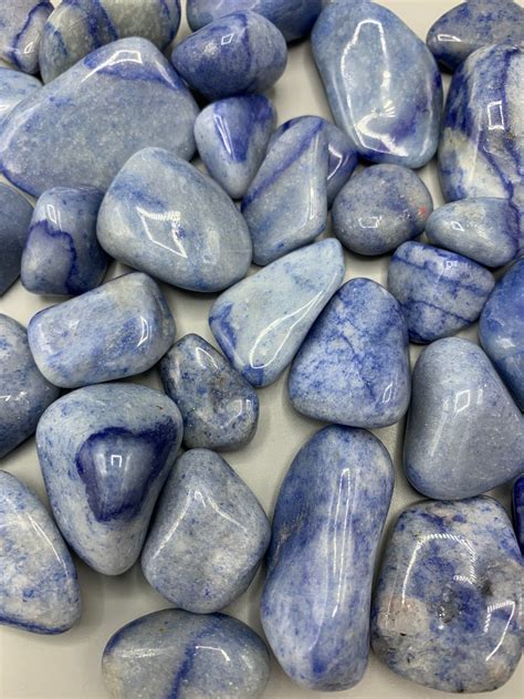 Blue Aventurine Tumbled Gem Healing Crystals Chakra Etsy