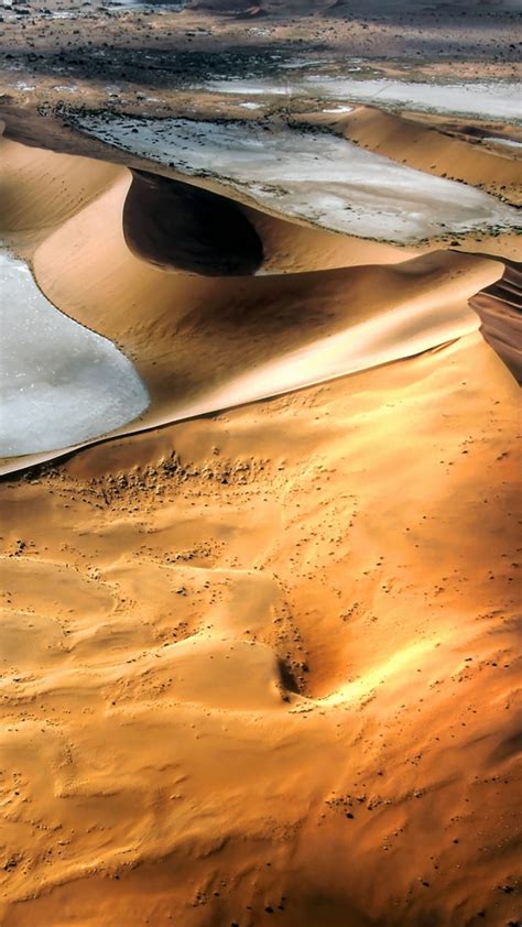 Bird View Of Namibian Sand Dunes Namibia Desert Landscape Windows