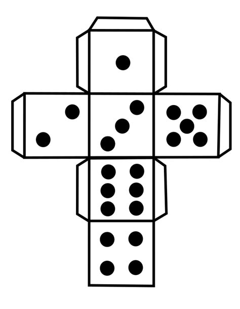 Dice Template Openclipart
