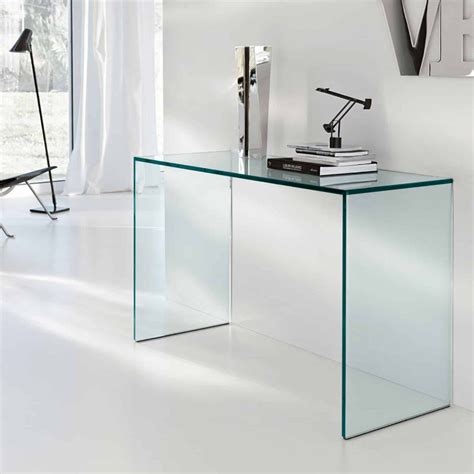 Slim one console table by un'common. 10 Glass Minimalist Console Tables for Modern Entryway