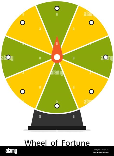 Wheel Of Fortune In Flat Style Vector Illustration Stock Vector Image