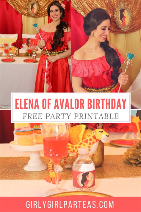 Elena Of Avalor Inspired Birthday Party Free Printable Girly Girl
