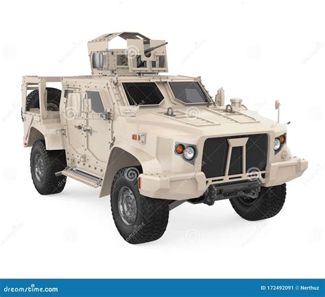 Humvee High Mobility Multipurpose Wheeled Vehicle Isolated Stock