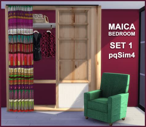 Maica Bedroom Set 1 Sims 4 Custom Content