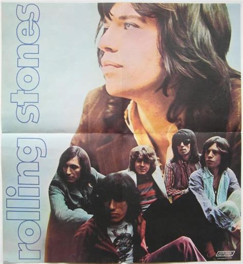 Original 1969 Rolling Stones Insert Poster For The Album Let It Bleed