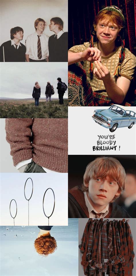 Collage Board Collage Background Ron Weasley Aesthetic Collage