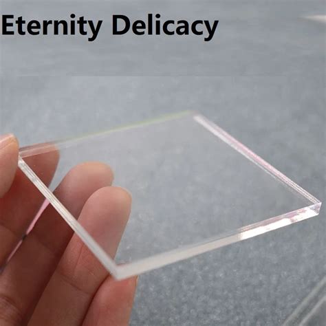 Sheets 2pcs Transparent Plexi Glass Sheet Diy Moldable Plate Clear