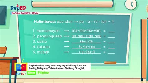 Grade 3 Filipino Q1 Ep9 Pagbabaybay Ng Wasto Ng Mga Salitang 3 O 4 Na