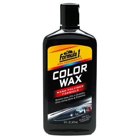 Formula 1 613945 Color Wax Black 473ml Restores Black Colour And Fills