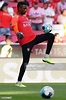 Mark Nnamdi Ugboh of FC Midtjylland in action during the warm up ...