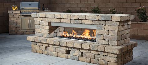 Belgard Offers Stone Fireplace Kits Water Shapes